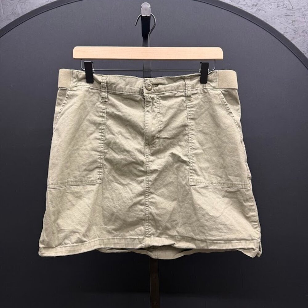Lee Olive Green Cargo Mini Skirt